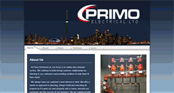 Desktop Screenshot of primoelectrical.com