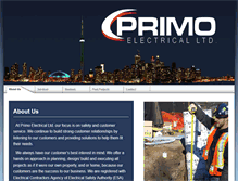 Tablet Screenshot of primoelectrical.com